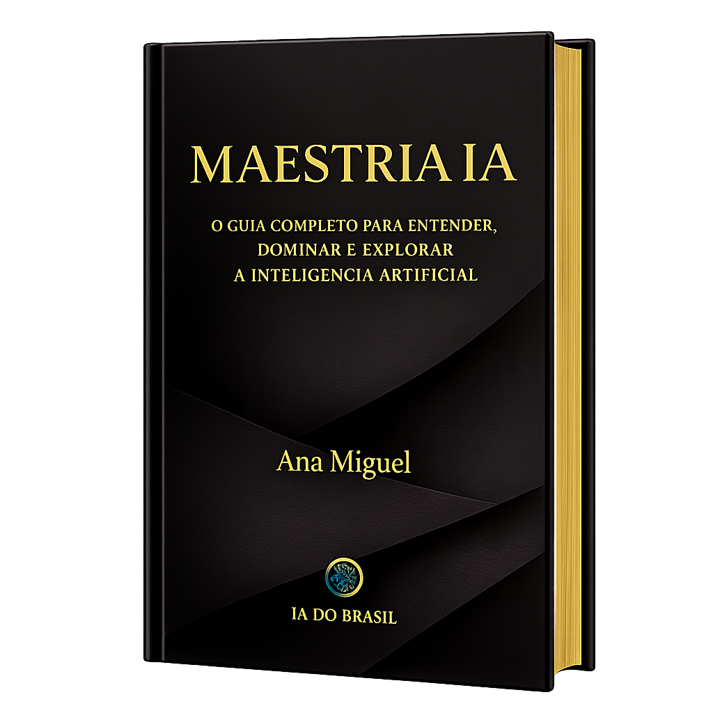 Capa do ebook Maestria IA, guia completo para entender, dominar e explorar a inteligência artificial, de Ana Miguel