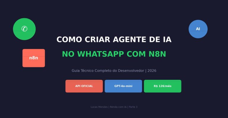como criar agente de IA no WhatsApp com n8n guia completo 2026